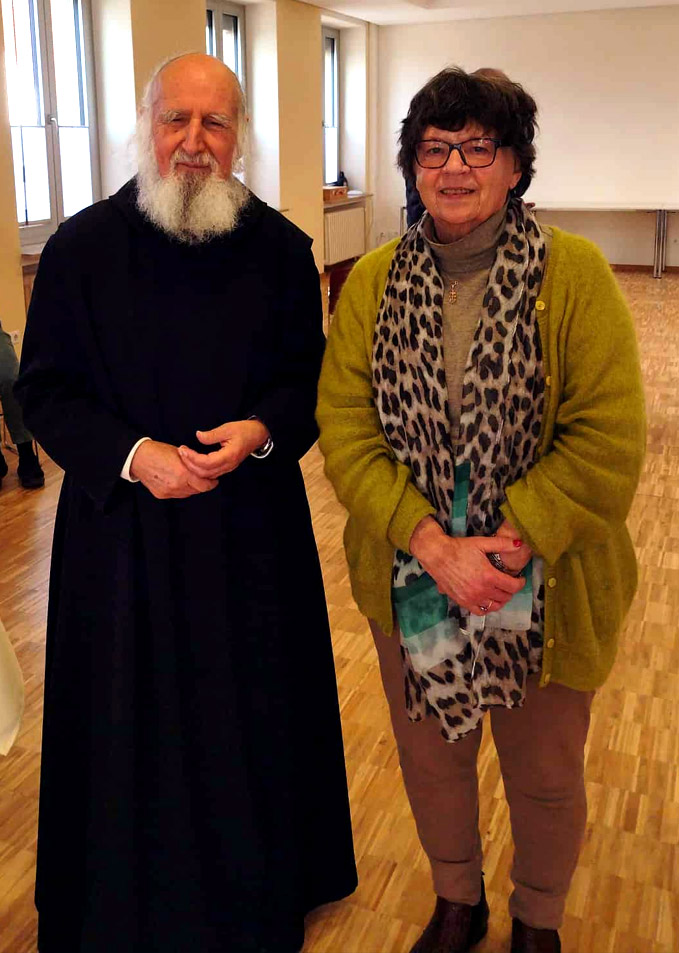 Pater Anselm und Prof. Dr. Angelika Groterath